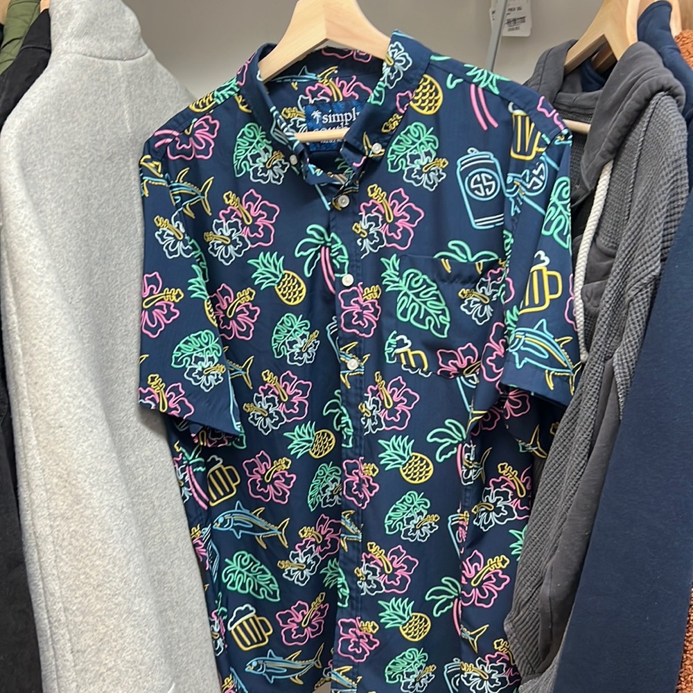 Mens simply southern beach shirt